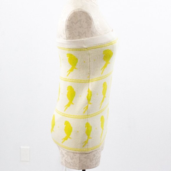 For Love & Lemons Knitz S Bird Parrot Print Mini Skirt Spring Summer Neon Island - Picture 5 of 14